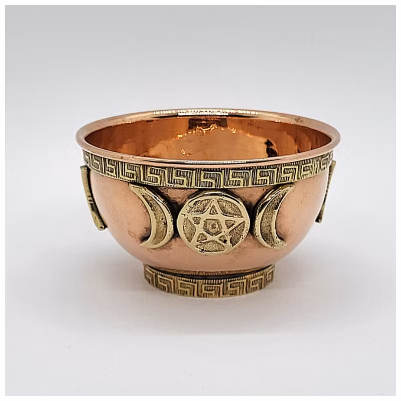 Rökelseskål i koppar