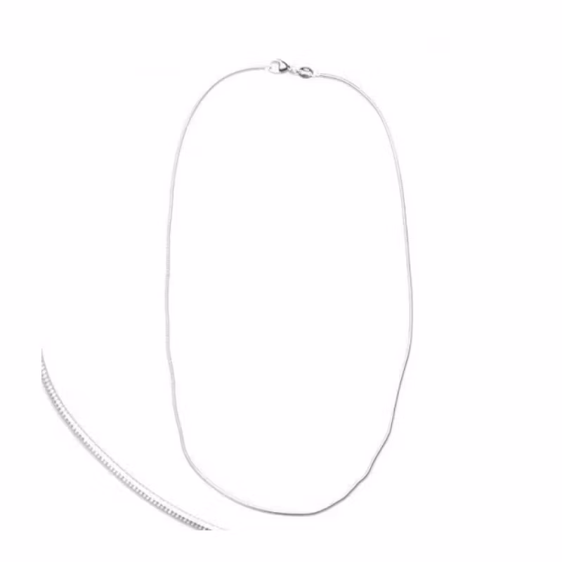 Ormlänk i silver 100 cm