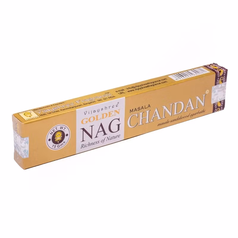Golden Nag Chandan - Rökelsepinnar, 15 gram