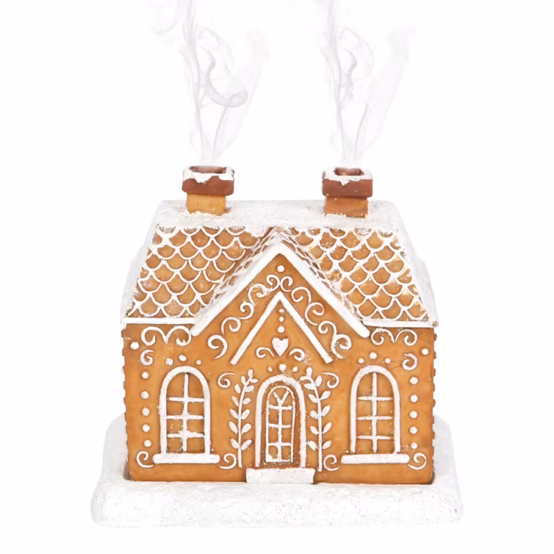 Rökelshållare pepparkakshus