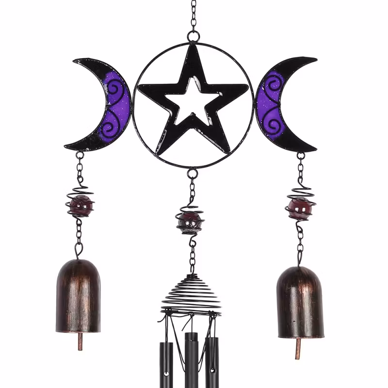 Vindspel med bjällror, Triple Moon och Pentagram