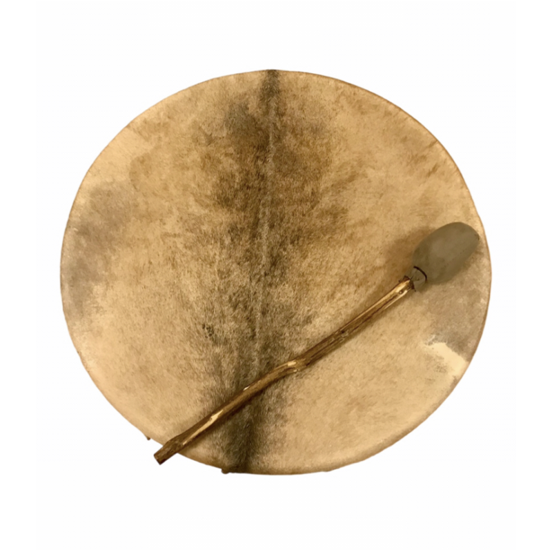 Shamantrumma med päls 50 cm