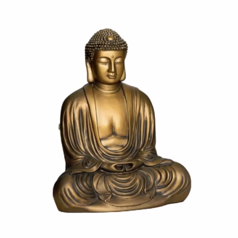 Guldfärgad Japansk Buddhastaty