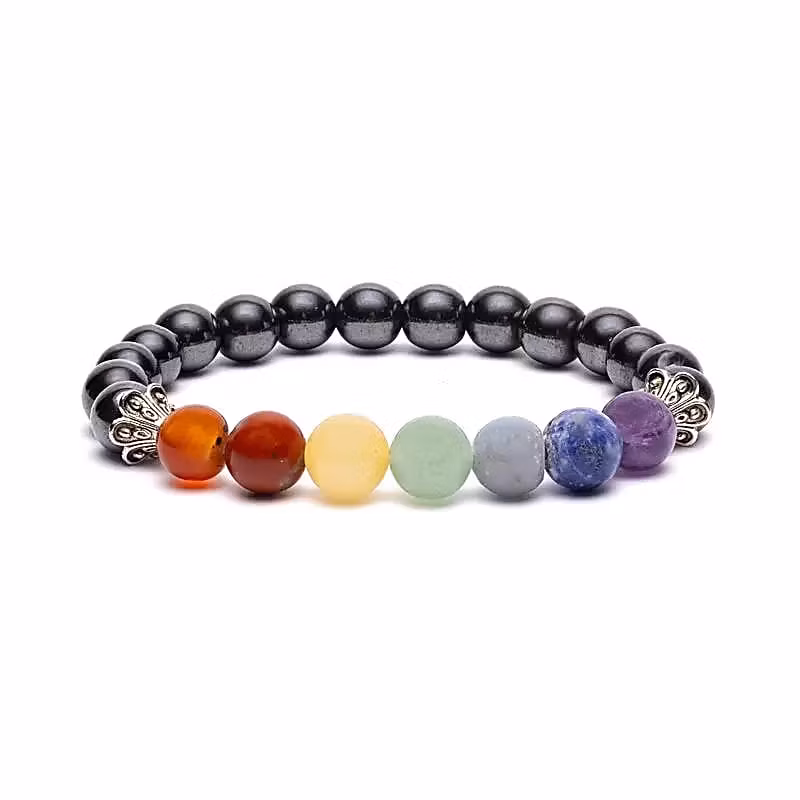 Armband Chakra och Hematit