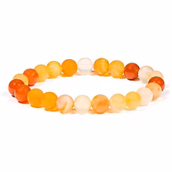 Armband - Karneol, runda stenar