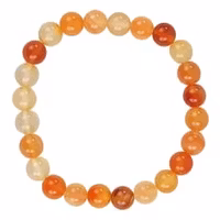 Armband - Karneol, runda stenar