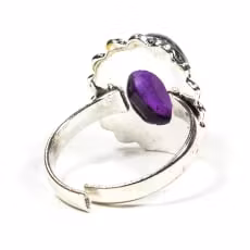 Ring med Ametist, justerbar