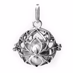Hänge - Lotus Harmony Ball, silverfärgad