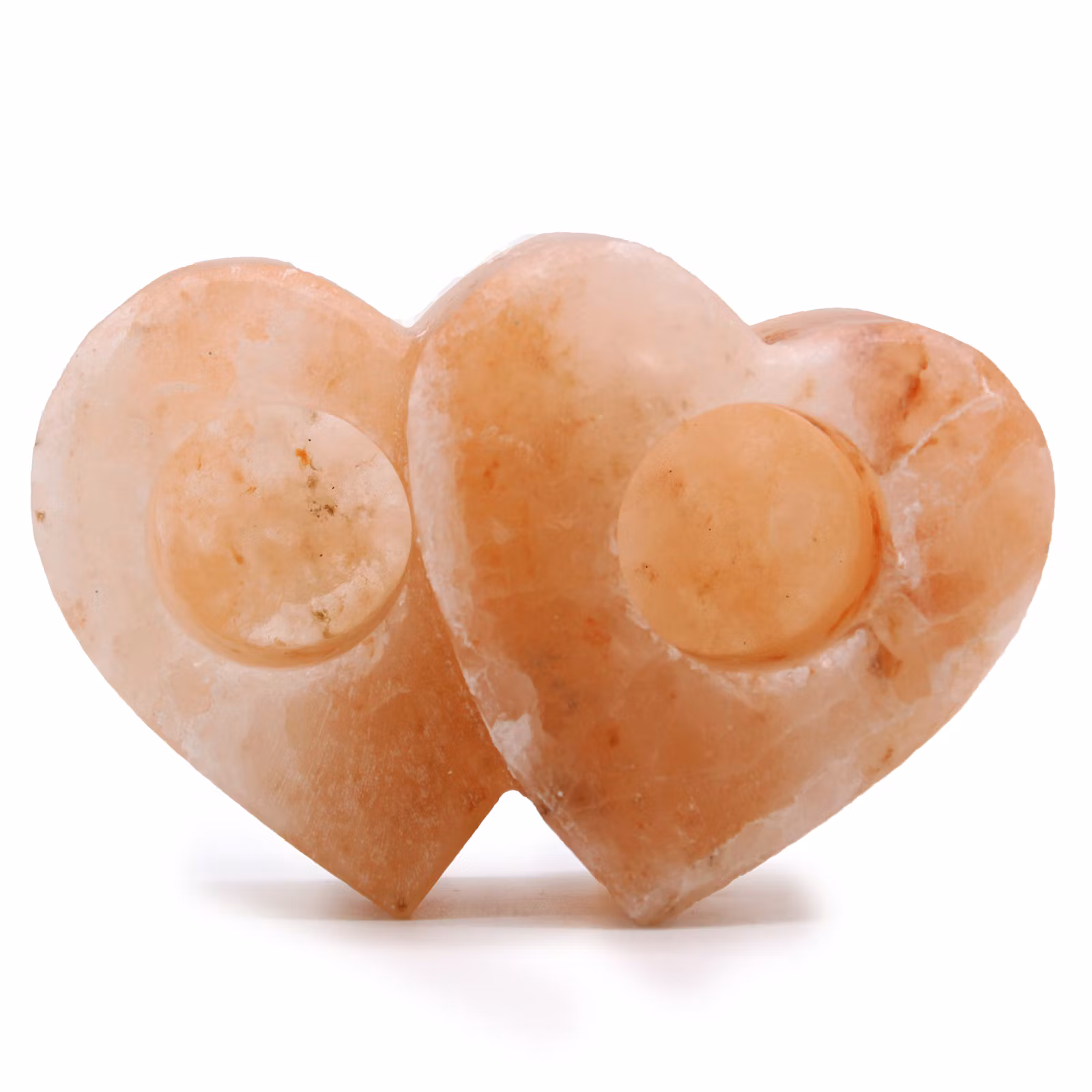 Ljuslykta Himalaysalt 2 hjärtan