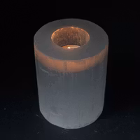 Ljuslykta - Selenit Cylinder 10 cm