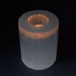 Ljuslykta - Selenit Cylinder 10 cm