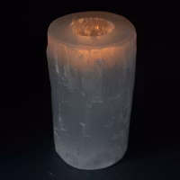 Ljuslykta - Selenit Cylinder 15 cm