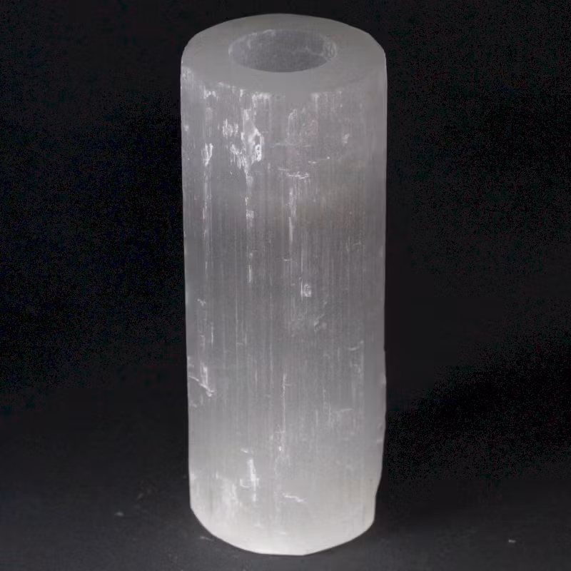 Ljuslykta - Selenit Cylinder 20 cm