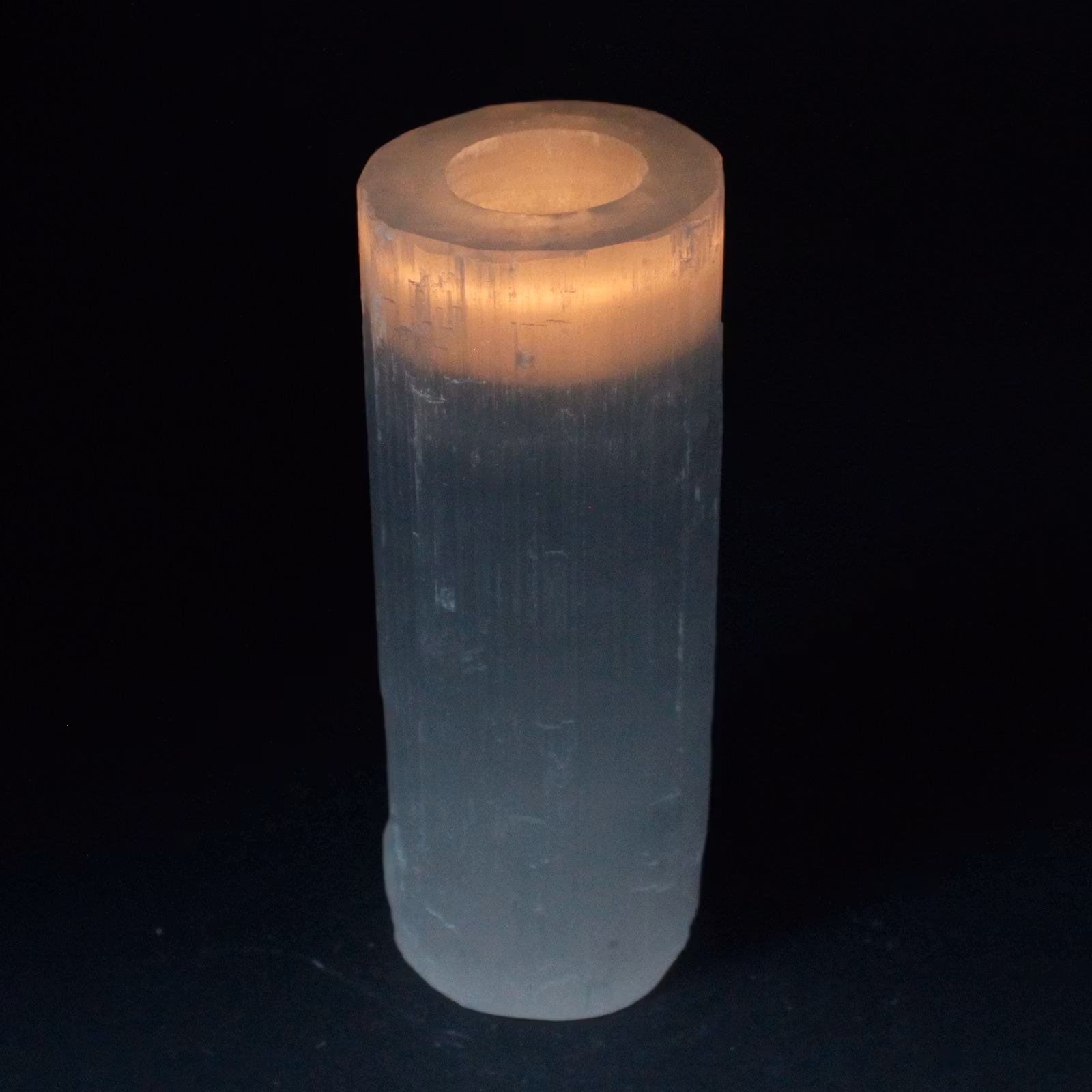 Ljuslykta - Selenit Cylinder 20 cm