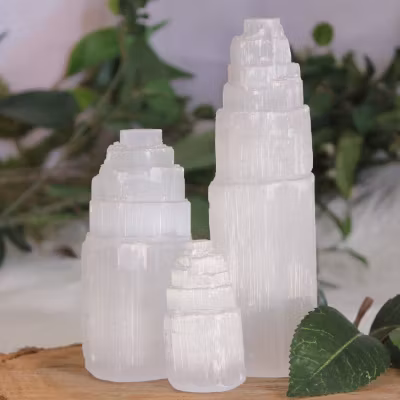 Selenitlampa 15 cm