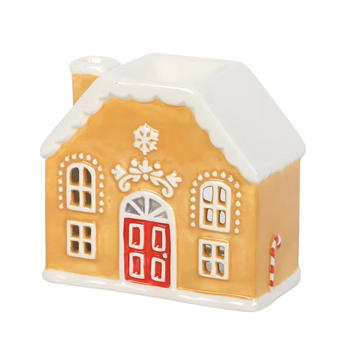 Aromalampa i form av pepparkakshus