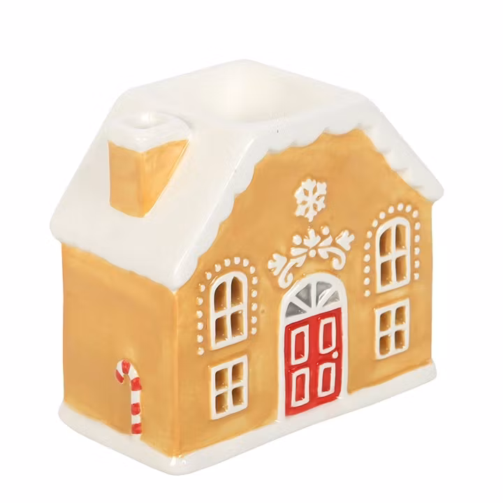 Aromalampa i form av pepparkakshus