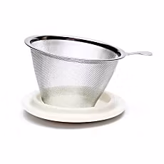 Tesilen i rostfritt stål som hör till temuggen.