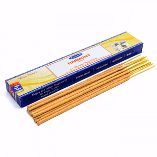 Satya Harmony rökelsepinnar från Satya – naturlig handrullad rökelse för avslappning och balans