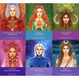 Kort ur Keepers of the Light Orakelkort – illustrerade orakelkort med budskap från uppstigna mästare