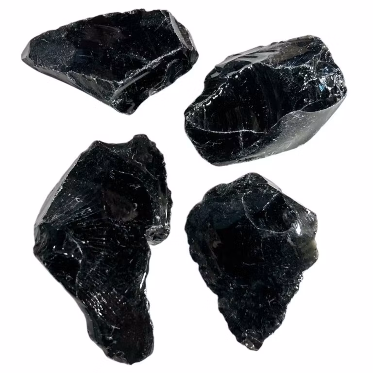Svart Obsidian, rå