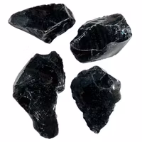 Svart Obsidian, rå