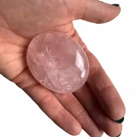 Rosenkvarts - Handsten (Palm Stone)