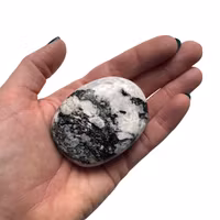 Regnbågsmånsten - Handsten (Palm Stone)