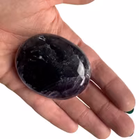 Lila Fluorit - Handsten (Palm Stone)
