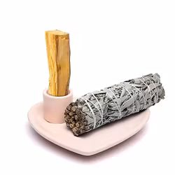 Rosa rökelsehållare för palo santo och smudge