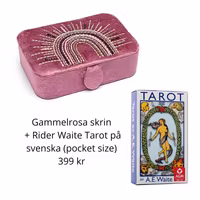Presentkit med Skrin + Rider Waite Tarot på svenska (pocket size)