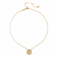 Halsband Cradled in Light Moonstone Necklace - Satya