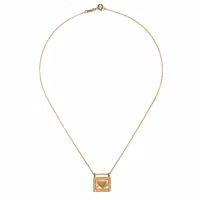 Halsband Heart Centered Gold Necklace - Satya