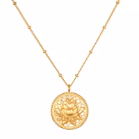 Halsband Blessed Beginnings Lotus Necklace - Satya