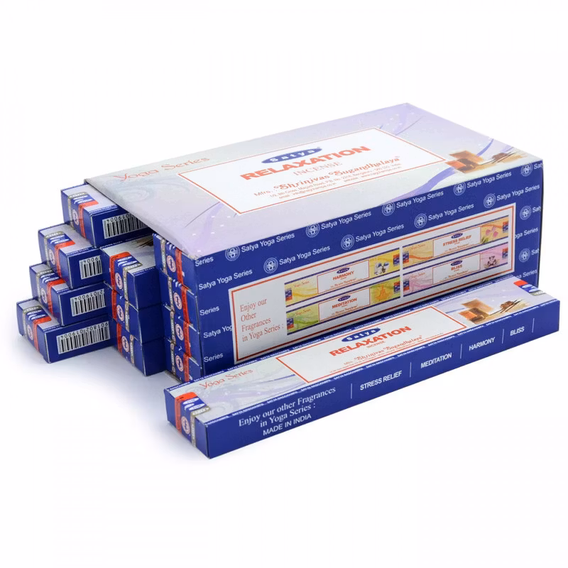 Stor förpackning med Satya Relaxation rökelse