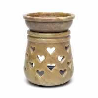 Aromalampa i Täljsten med hjärtan