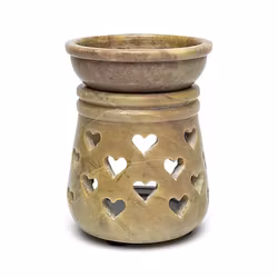 Aromalampa i Täljsten med hjärtan