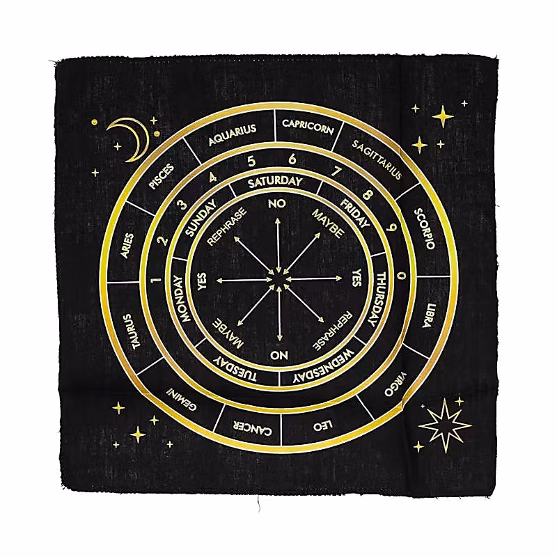 pendelmatta 20 x 20 cm med motiv: astrologi