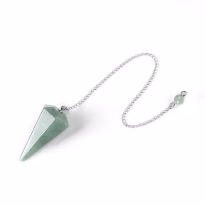 pendel grön aventurin