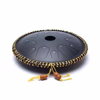 Tongue Drum 14 toner, Svart – C-dur