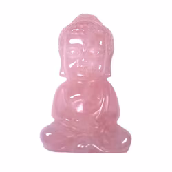 Rosenkvarts Buddha 5 cm
