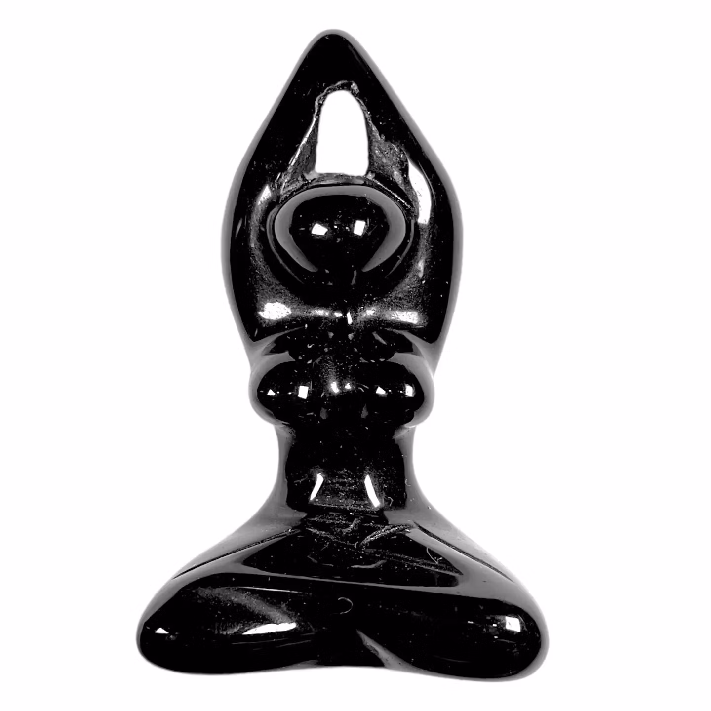 svart obsidian meditationsgudinna