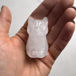 Bergkristall Katt 5 cm