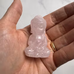 Rosenkvarts Buddha 5 cm