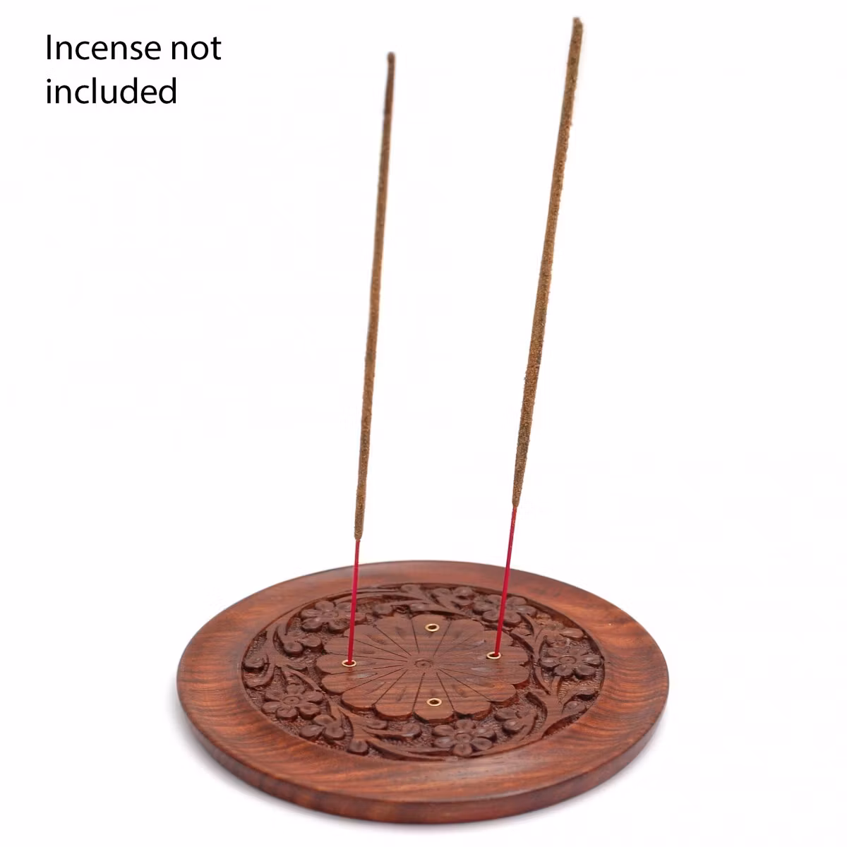 Rökelsehållare - Rund med blommönster