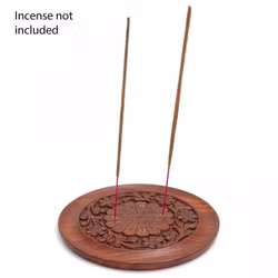 Rökelsehållare - Rund med blommönster