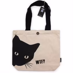 Tygväska - Svart Katt (WTF)