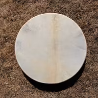 Shamantrumma med naturligt skinn