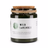 Doftljus med träveke, Wild Lavender (Vild Lavendel)