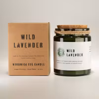 Doftljus med träveke, Wild Lavender (Vild Lavendel)